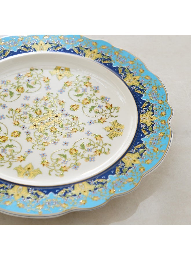 Home Box طبق تقديم صغير ملائكي - تصميم زهور زرقاء - Image 3