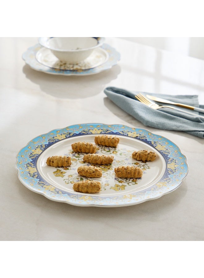 Home Box طبق تقديم صغير ملائكي - تصميم زهور زرقاء - Image 1