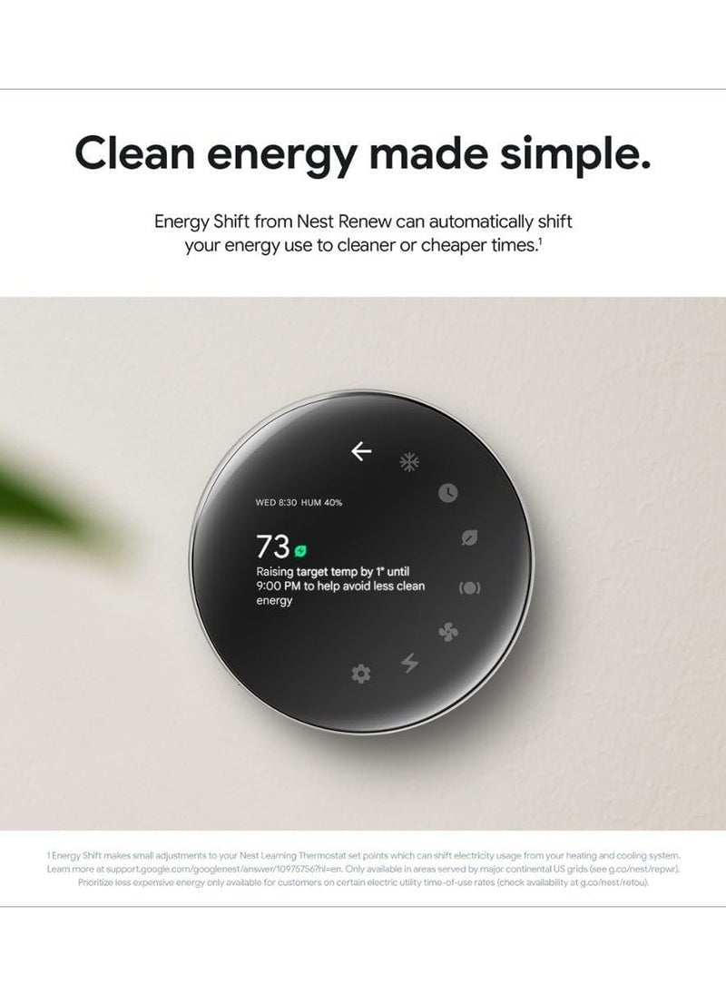 Nest - Google - Nest Learning Thermostat (4th gen) with Nest Temperature Sensor (2nd gen) - Polished Gold - GA05171-US - Image 1