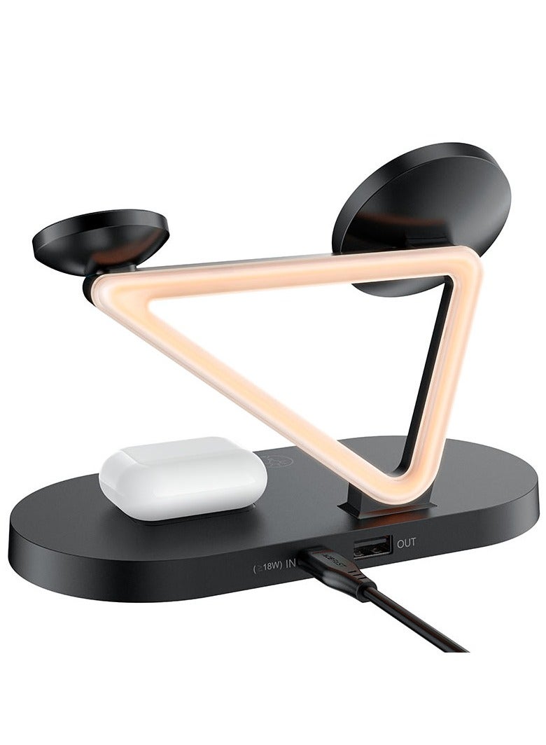 Acefast Fast Wireless Charger Desktop Holder E9 3-in-1 - Image 2