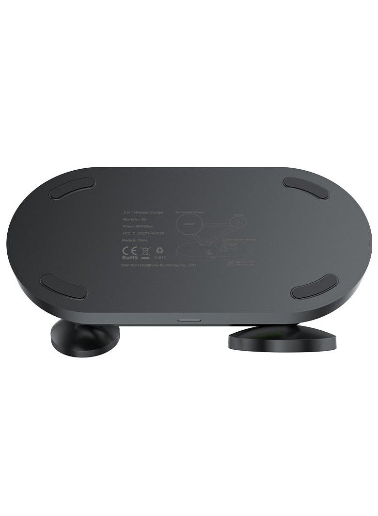 Acefast Fast Wireless Charger Desktop Holder E9 3-in-1 - Image 3