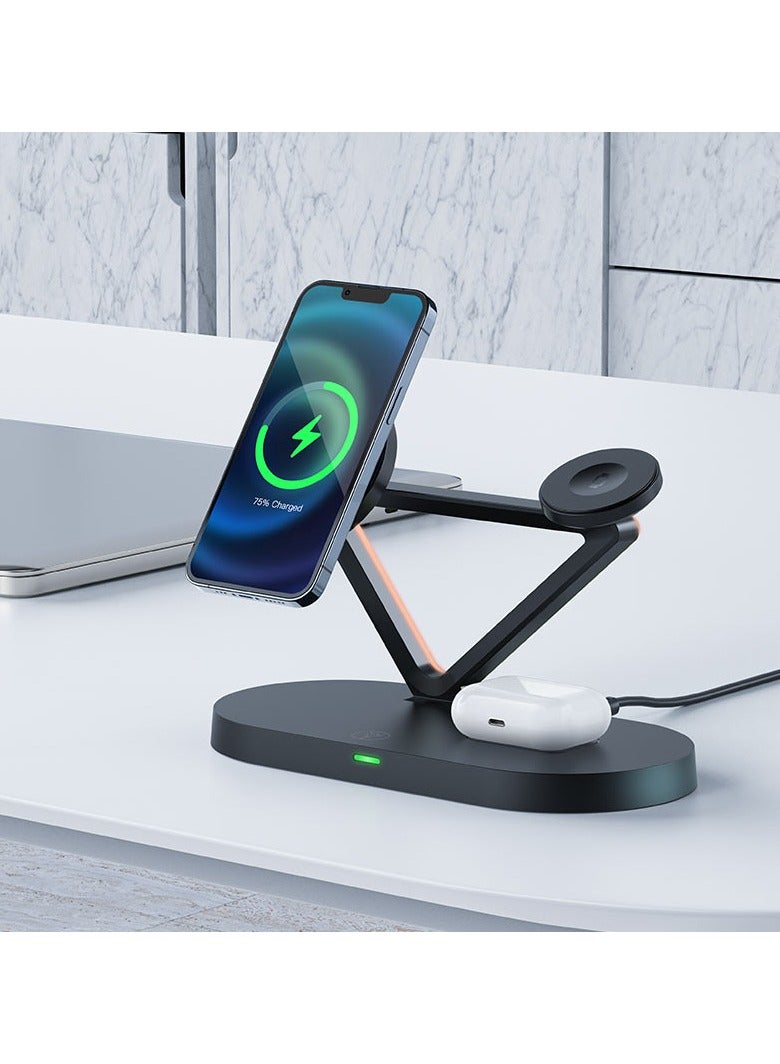 Acefast Fast Wireless Charger Desktop Holder E9 3-in-1 - Image 4