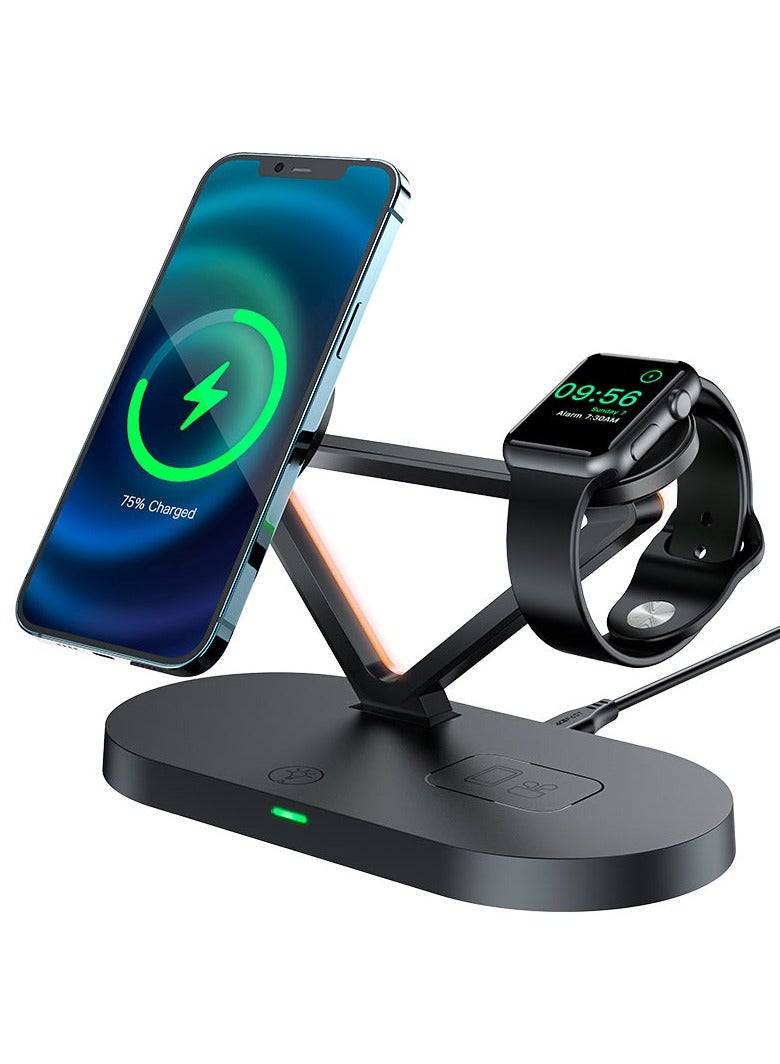 Acefast Fast Wireless Charger Desktop Holder E9 3-in-1 - Image 5