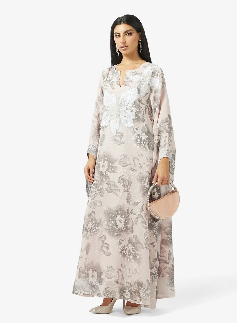Khizana  Printed Kaftan for Women | Best Price UAE