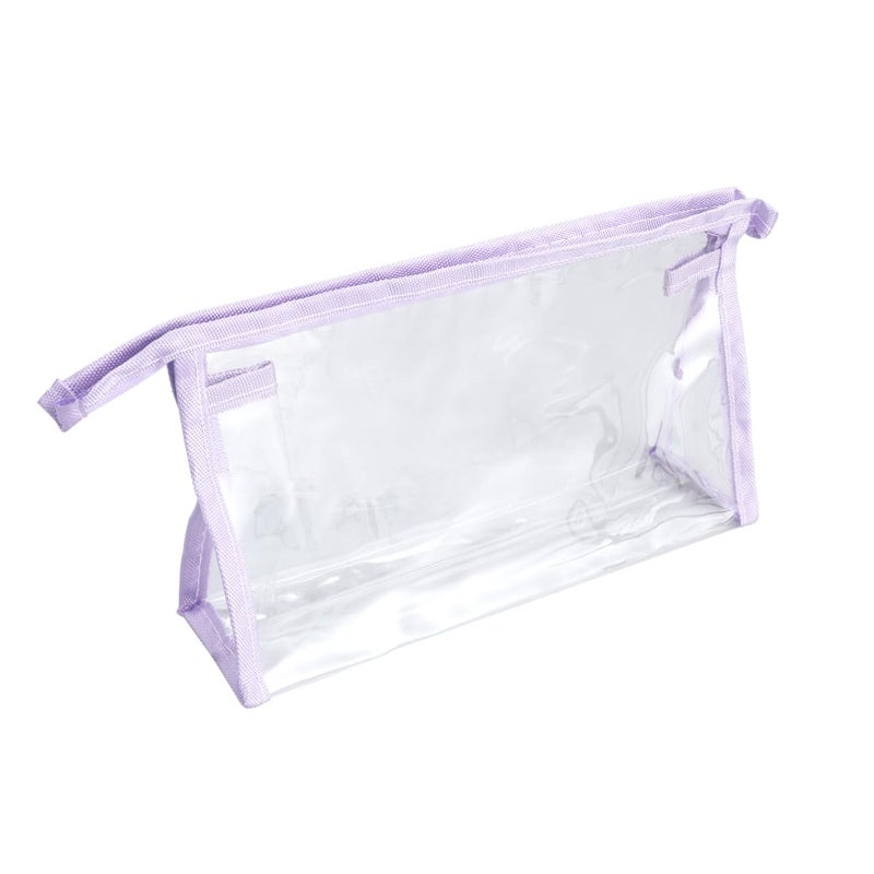 Medium Purple Travel Cosmetic Organizer Bag Portable Toiletries Pouch for Makeup Essentials - Image 2