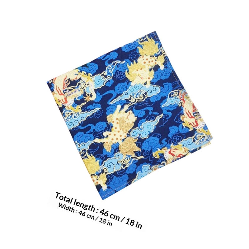 Japanese Wrapping Cloth Bento Lunch Box Square Exquisite Fabric Protective 1Set - Image 2