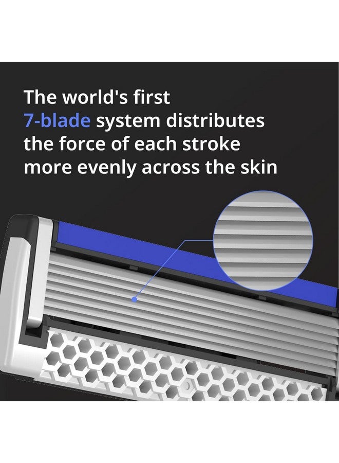 دروكو ماكينة حلاقة دوركو بيس 7 - أول ماكينة حلاقة في العالم بسبع شفرات - 12 خرطوشة (بدون مقبض) - Image 5