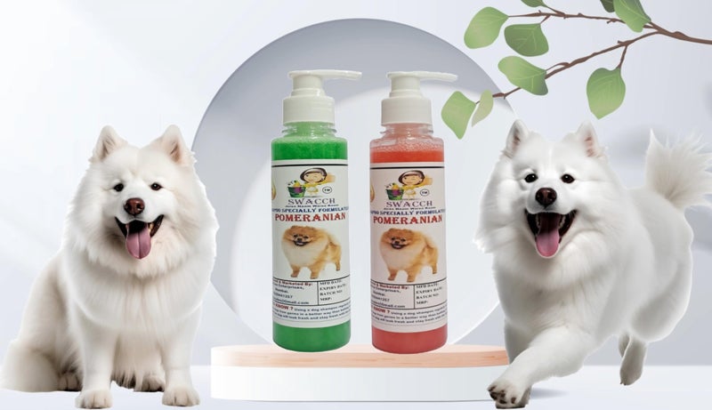 SWACCH Premium Shampoo for Pomeranian (200ML) (Combo Pack of 2) NEEM ALOVERA, Jasmine - Image 2