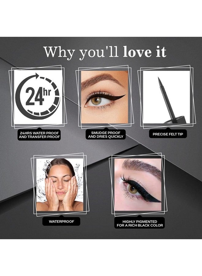 adbeni Sky Is The Limit Liquid Eyeliner 12Ml & Mascara 18Ml, All-Day Dramatic Eyes & Definition With Jet-Black Perfection, Smudge Proof & Transfer Proof, Water Resistant High Defines Your Eyes Beautifully - Image 3