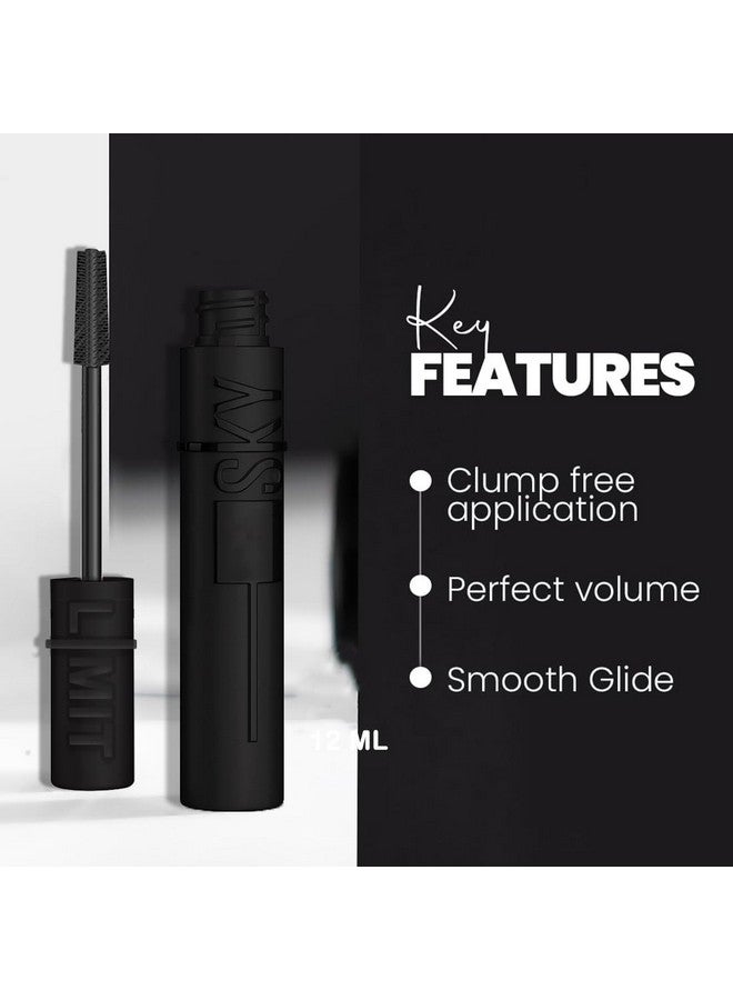 adbeni Sky Is The Limit Liquid Eyeliner 12Ml & Mascara 18Ml, All-Day Dramatic Eyes & Definition With Jet-Black Perfection, Smudge Proof & Transfer Proof, Water Resistant High Defines Your Eyes Beautifully - Image 4