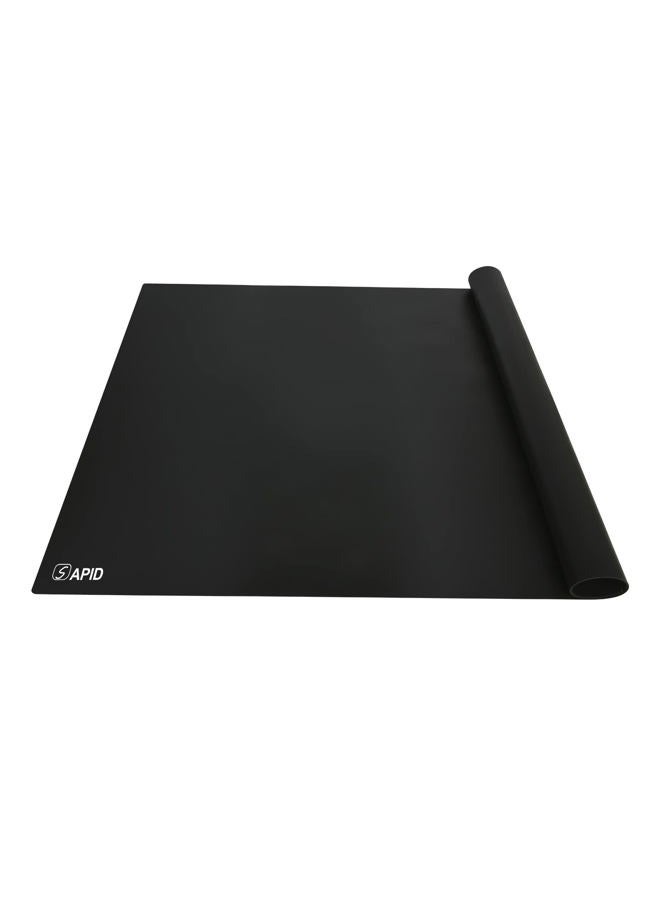 Sapid Extra Large Silicone Mat 36" x 24" Place Mats, Heat Resistant Mat for Kitchen Countertop Protector, Thick Placemats Washable Silicone Mats for Kitchen Counter Mat Dining Table Mat, Black, - Image 1