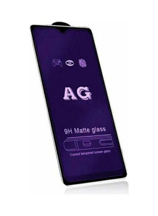 NIBEMINENT Xiaomi Redmi Note 8 Pro Ag 9H Screen Protector, Curved Anti Blue Ray Matte Glass Antiscratch, Clear/Black