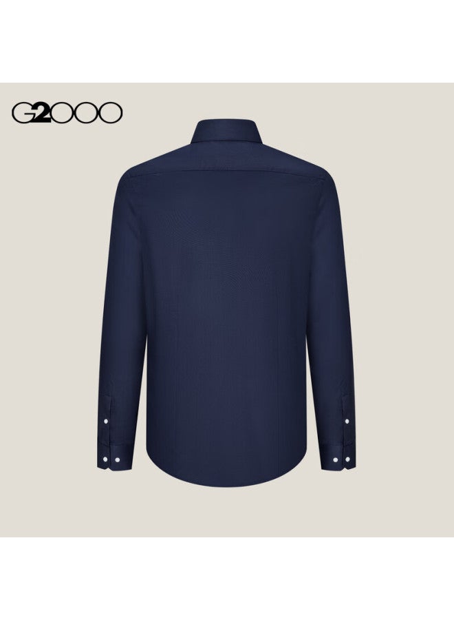 G2000 Non-iron Draped Feel Men's 2025 Autumn Winter Soft Skin-friendly Commuter Long Sleeve Shirt - Image 1
