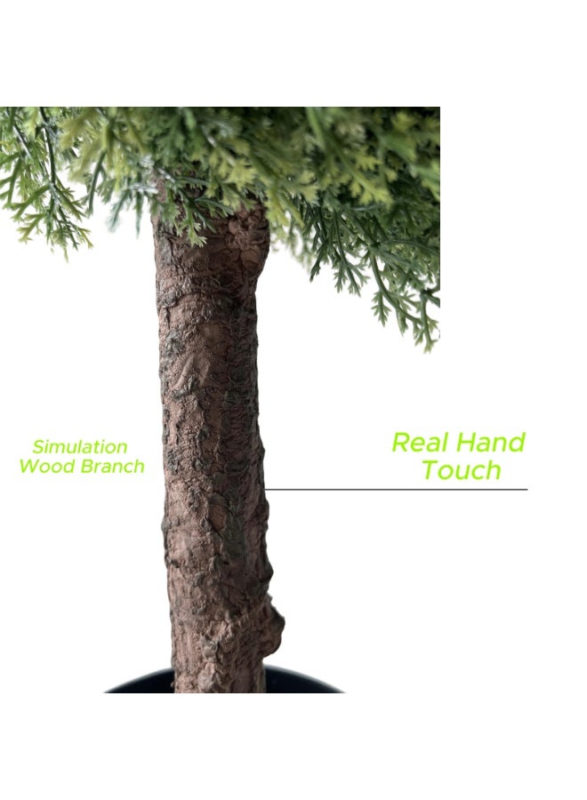 شجرة هلال اصطناعية لتزيين رمضان وعيد الفطر ونبات أخضر صناعي في وعاء للمهرجان الإسلامي وديكور المنزل الداخلي والخارجي والمناسبات - Image 5