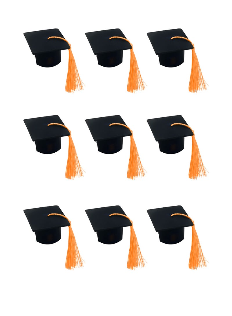 12 قطعة قبعات التخرج - ديكورات حفلات التخرج المصغرة ، دعائم الصور لحفلات التخرج ، قبعات قابلة لإعادة الاستخدام - Image 2