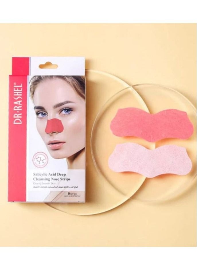 Rashell Cosmetics - Salic Acid Deep Cleansing Nose Strips 6Strips - Image 1