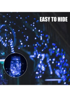 Generic 12-Pack LED Fairy Lights Battery Powered Waterproof Silver Cord (7Ft Blue White) For DIY Wedding Party Bedroom Patio  - Image 3