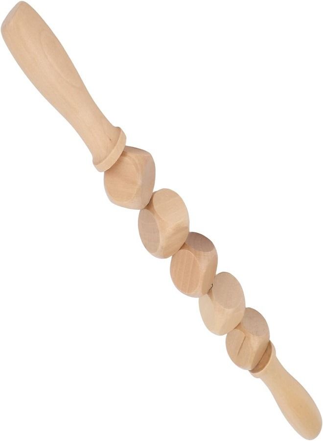 Rust-resistant wooden treatment device Activates blood circulation Headband massage roller - Image 1