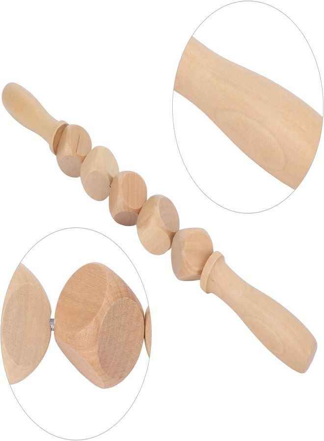 Rust-resistant wooden treatment device Activates blood circulation Headband massage roller - Image 3