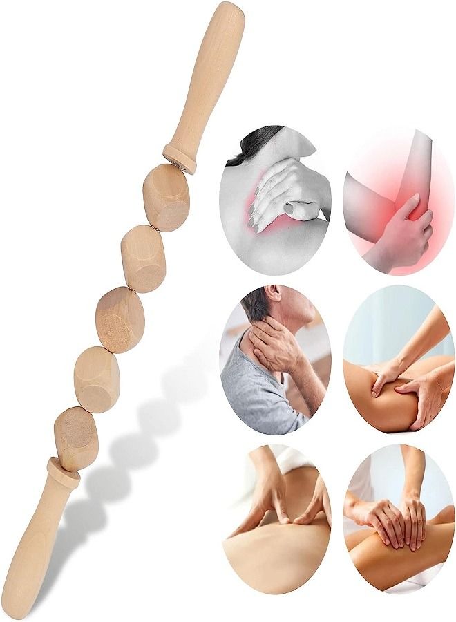 Rust-resistant wooden treatment device Activates blood circulation Headband massage roller - Image 2