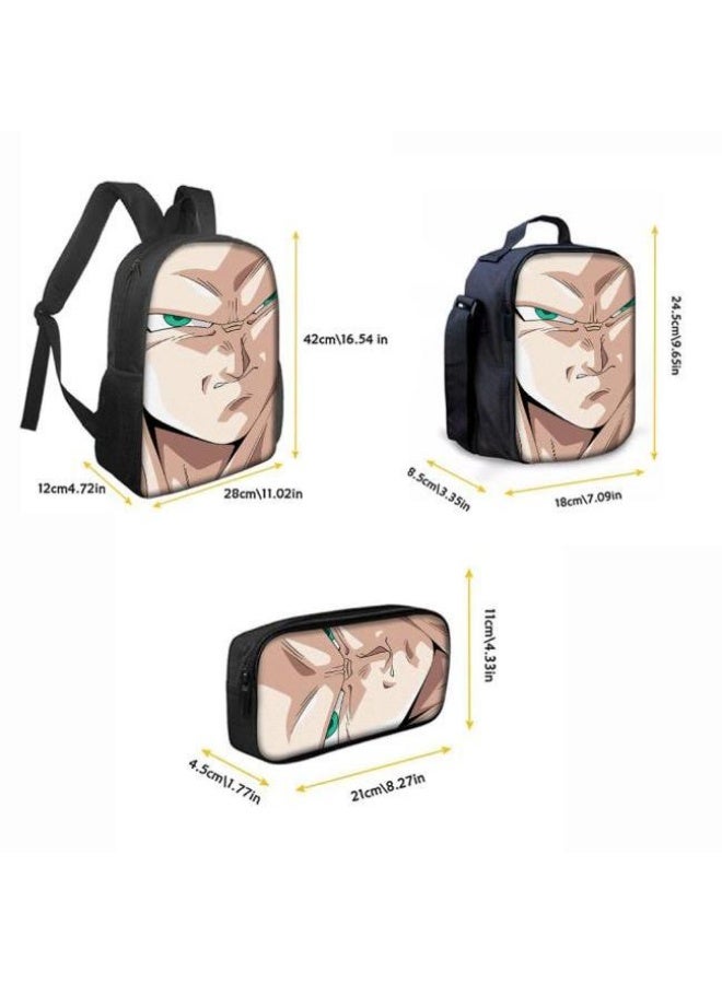 عام حقيبة الظهر المطبوعة الشائعة - مجموعة حقيبة الظهر المكونة من ثلاث قطع (يمكن استخدامها للطلاب والأطفال والأصدقاء للنزهات وتسلق الجبال وما إلى ذلك) - 120 - Image 3