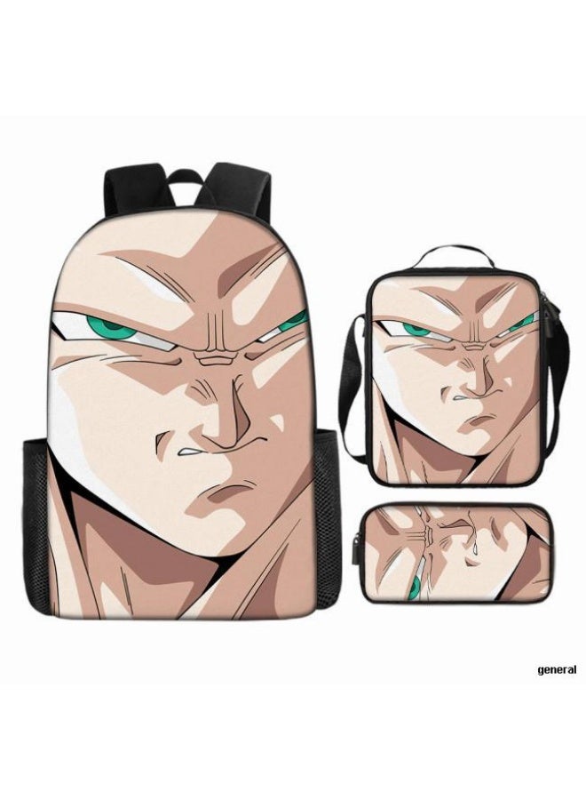 عام حقيبة الظهر المطبوعة الشائعة - مجموعة حقيبة الظهر المكونة من ثلاث قطع (يمكن استخدامها للطلاب والأطفال والأصدقاء للنزهات وتسلق الجبال وما إلى ذلك) - 120 - Image 1