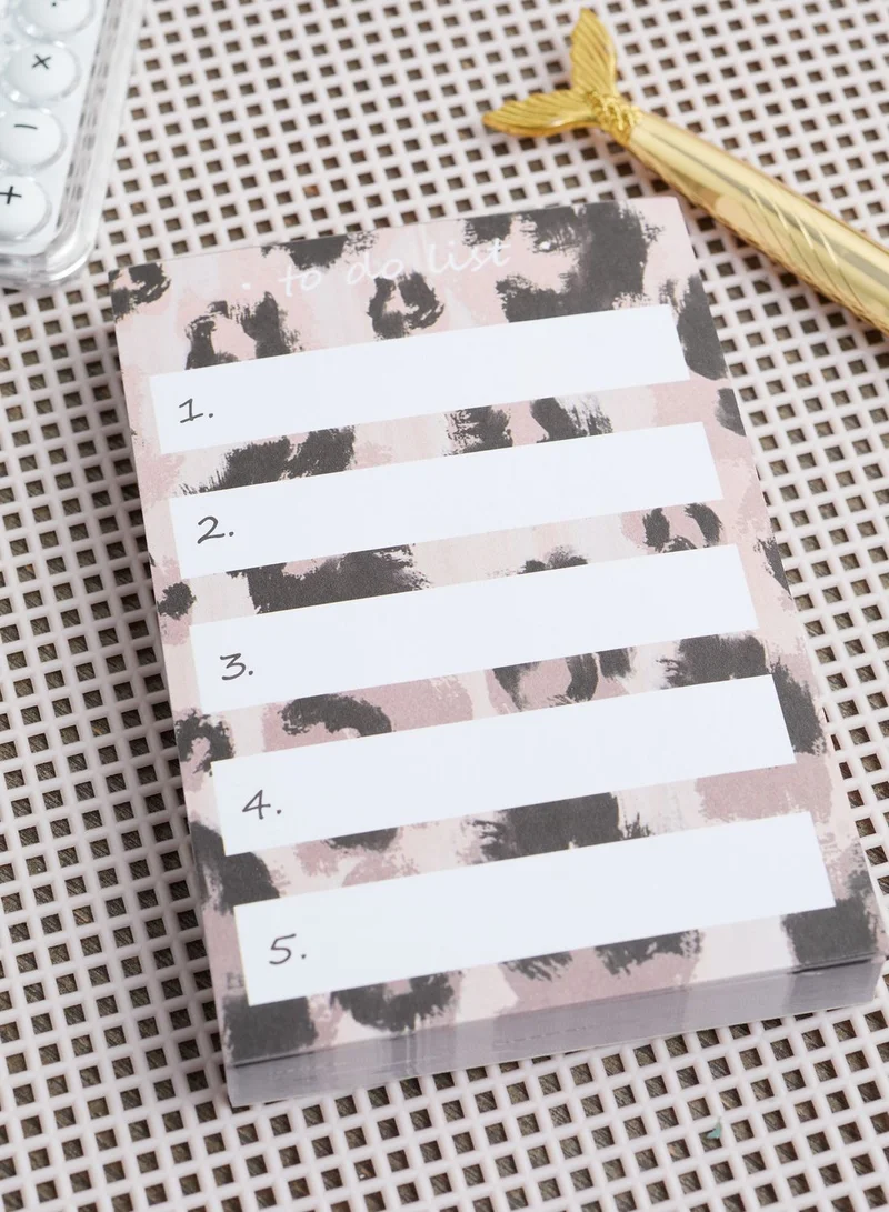 Pink Cactus Printed Memo Pad