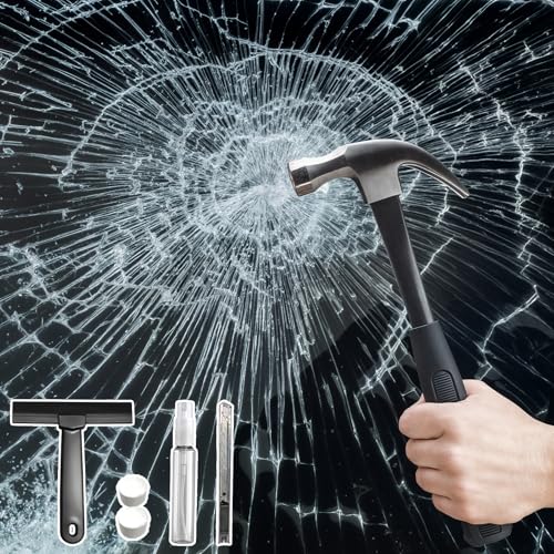 DUOFIRE Window Security Film Premium 4 Mil Tempered Glass Window Film for Enhanced Safety Adhesive AntiShatter for Supermarket Display Cabinet Home Office Windows 118 x 787 inClear - Image 1