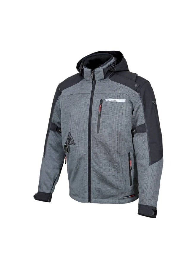 HIT AIR HDS-MS HOODED AIRBAG MESH JACKET DARK GRAY