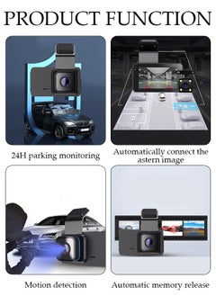 DUNISO Dash Cam Front Rear, Dash Cam 2K 1296P WiFi Car Camera with IPS Screen, Built-in Wi-Fi GPS, Night Vision, 170°Wide Angle, WDR, 24 Hours Parking Monitor, Loop Recording  - Image 3