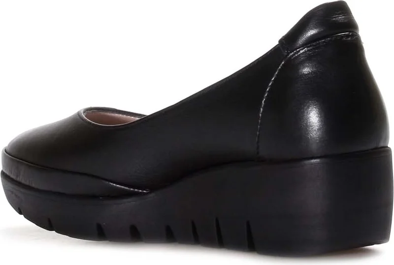Fast Step Genuine Leather Black Women's Casual Shoes 889za5309