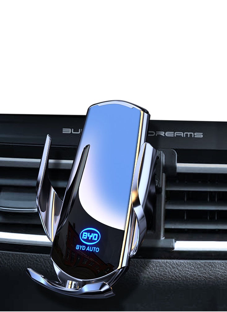 Perfii - 15W Fast Charging Wireless Car Charger and Phone Holder for BYD Atto 3 - Auto Clamping Magnetic Mount for Apple iPhone Android Smartphone, Car Accessories - Image 1