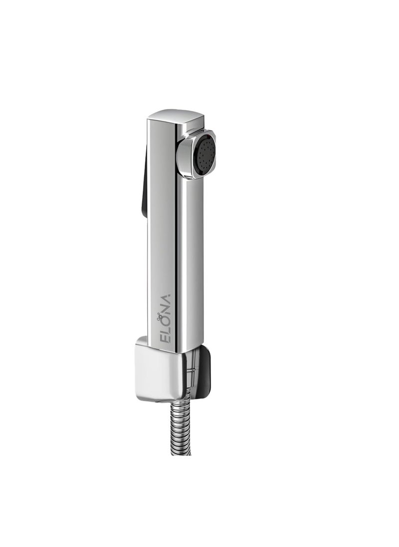 ELONA ELONA ABS Health Faucet for Toilet Chrome Finish Premium Jet Spray Superior Performance in Low Water Pressure Wall Mount Installation Without Hose  - Image 1