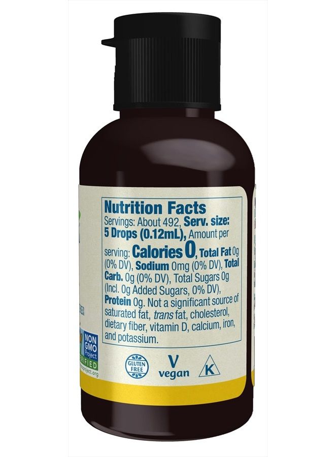 now Foods, Better Stevia Liquid, Lemon Twist, Zero-Calorie Liquid Sweetener, Low Glycemic Impact, Certified Non-GMO, 2-Ounce - Image 2