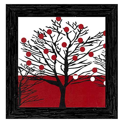 Indianara 4 Piece Set of Framed Wall Hanging Family Quote Decor(1189) Art Prints 9 inch X 9 inch Without Glass (Style 4) - Image 5