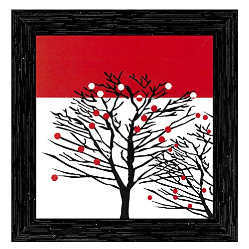 Indianara 4 Piece Set of Framed Wall Hanging Family Quote Decor(1189) Art Prints 9 inch X 9 inch Without Glass (Style 4) - Image 4