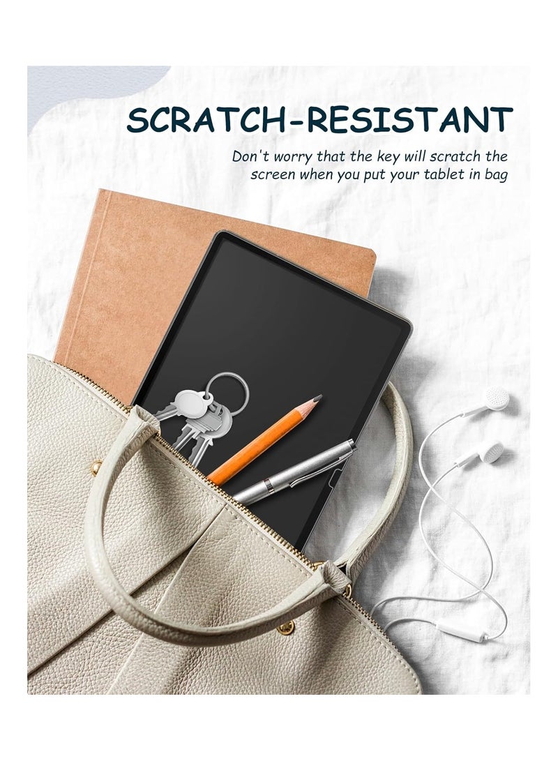 عام 【قطعتان】 حامي شاشة ورقي لـ Galaxy Tab S10 FE Plus/S10 FE+ 13.1 بوصة 2025 (SM-X620/SM-X626)، حامي شاشة مرن من مادة PET مضاد للوهج، الكتابة والرسم كما على الورق، سهل التركيب. - Image 5