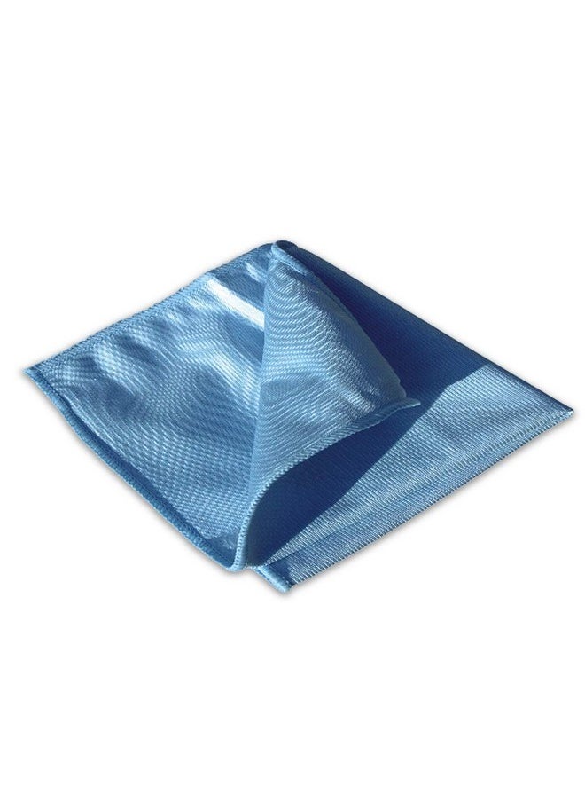 YORK Microfiber Cloth For Car Cleaning And Detailing, Floor Cleaner, Kitchen, Silverware, Monitor & Window Polishing, Absorbent Non-Scratch, Lint Free (Size 30X30X0.5 Cm) (026150_Blue_2 Pcs)  - Image 3