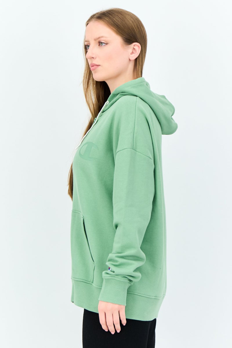 Champion Women Sportswear Fit Long Sleeve Outdoor Hoodie, Sage Green - Image 4