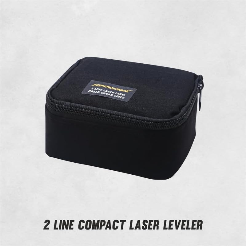 TOMAHAWK® TLL 02 - Compact 2 Green Line Laser Level - 98ft Green Cross Self-Levelling Laser Line for Construction with 360° Vertical/Horizontal Magnetic Base, Adjustable Brightness, Pack of 3 - Image 5