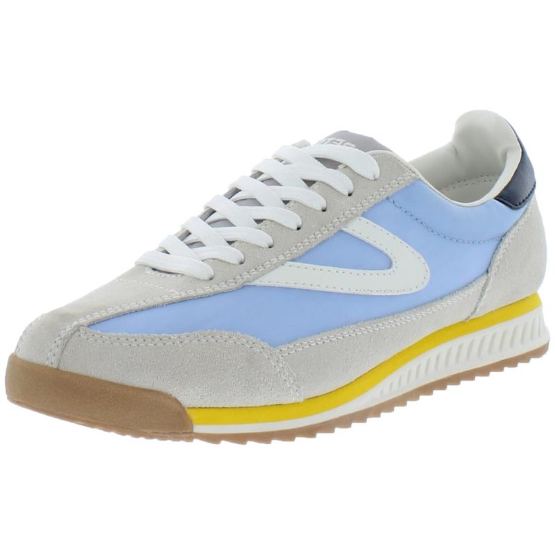 TRETORN Womens Rawlins Fashion Sneakers Light TaupeBlueYellow 10