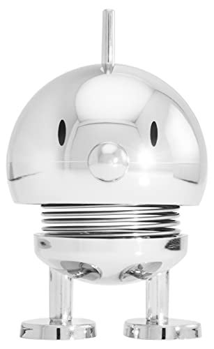 Hoptimist Bumble Home Decor Ornament Danish Design Plastic WMetal Spring Small Chrome Creates Cheerful Movement - Image 1