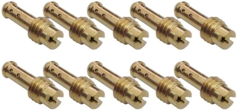 Vicue 10pcs Pilot Jet Fuel Injector for MIKUNI VM/TM/TMX Carburetor 15-37.5 8 Bleed Holes - Image 3