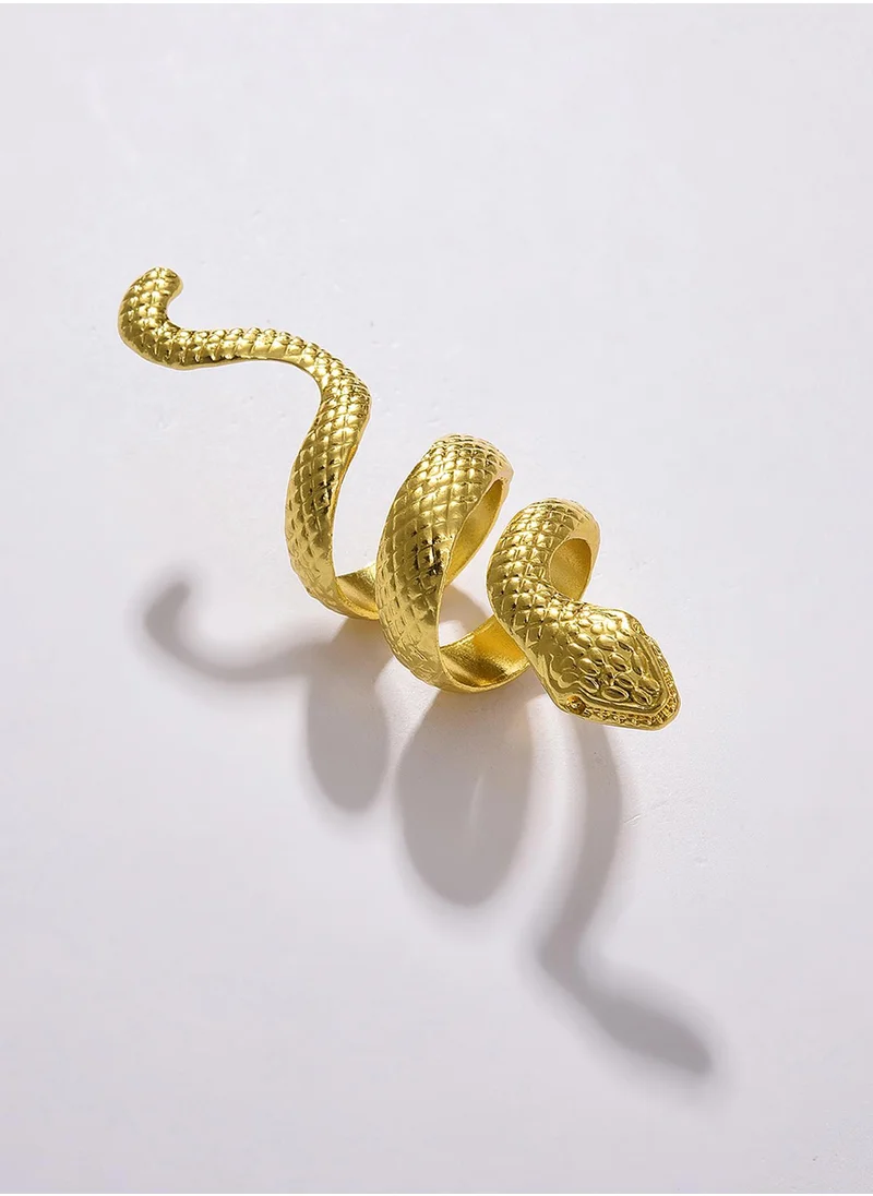 SOHI Snake Design Ring