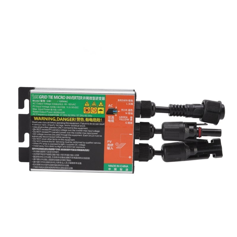 GMI Grid Tie Micro Inversor Solar PV Aluminum Alloy IP55 Multi Protection 20x7.7x3.6cm 120L - Image 3
