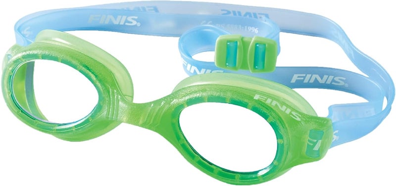 FINIS H2 Performance Swim Goggles for Kids, UV Protection, Anti-Fog, Leak-Proof, Soft Silicone Gaskets, Adjustable Strap, Green/Clear, Ages 3-6 - Image 1