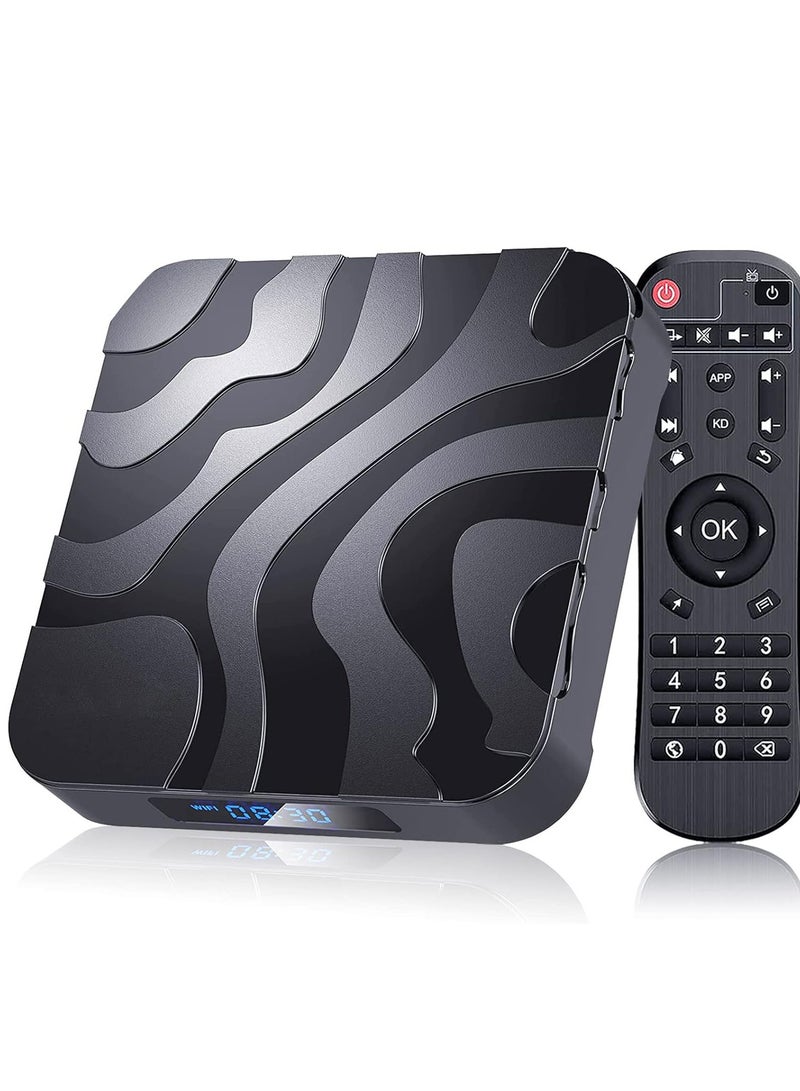 كاست ويف أندرويد التلفزيون مربع 12.0، ماكس أندرويد مربع 4K 6K 4GB RAM 32GB ROM مع H618 رباعي النواة وحدة المعالجة المركزية، أندرويد تلفزيون مربع دعم 4K 6K 3D 2.4G/5G واي فاي مزدوج 100M إيثرنت بلوتوث 4.0 التلفزيون الذكي مربع أندرويد 2024 - Image 1
