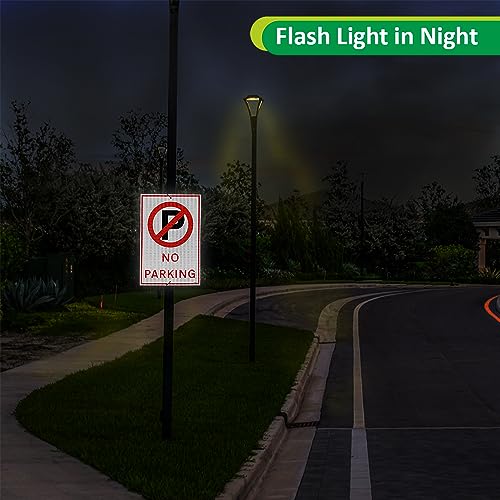Clickforsign Reflective No Parking Sign for Outdoor Gates and Pole(Medium) X(2 Pack) - Image 5