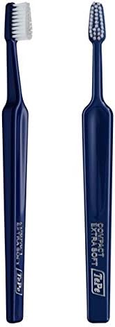 TEPE TePe Select Compact Toothbrush xsoft 5 x Assorted Colors Manual Extra Soft Bristles Ergonomic Handle Small Mouths NonSlip UnisexAdults Kids 5 count - Image 1