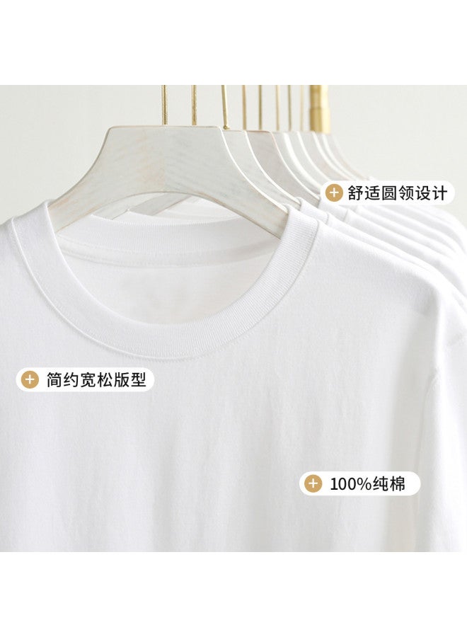 LANG SHA Loose Fit Plus Size Women'S Long Sleeve Round Neck T-Shirt Solid Color Basic Tee Women - Image 3
